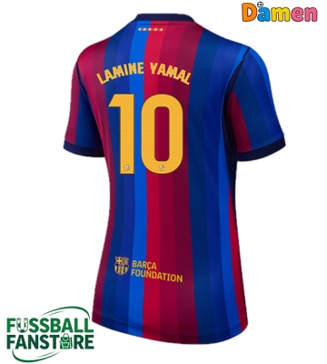 Barcelona Lamine Yamal #10 Replik Heimtrikot Damen 2026-27 Kurzarm